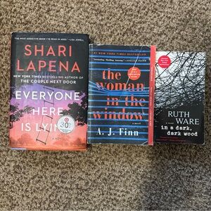Thriller/ Mystery Bundle of Books- Shari Lapena, A.J. Finn and Ruth Ware